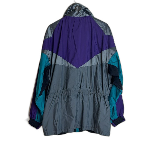 vtg mountain goat men’s multicolor lightweight nylon outerwear ski jacket M - Picture 11 of 14